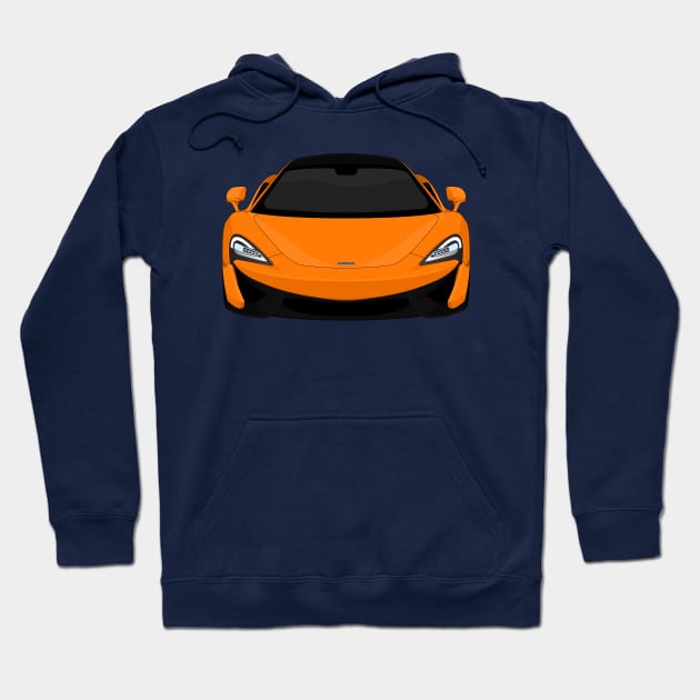 MCLAREN 570S ORANGE Hoodie by VENZ0LIC